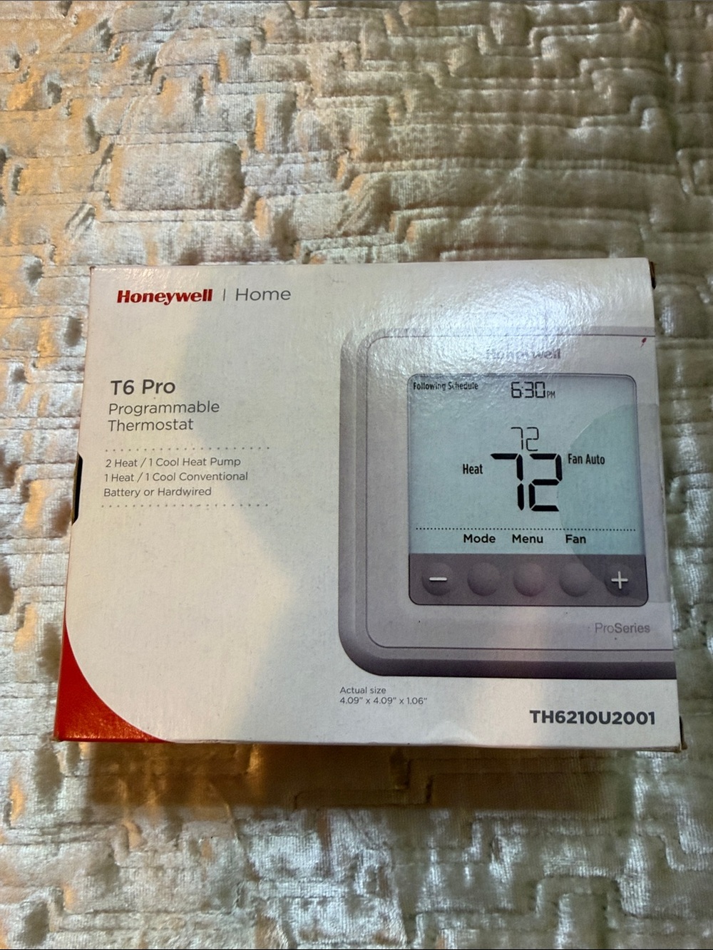Honeywell T6 Pro Programmable Thermostat - White
